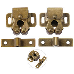 High Quality Brand New Close Latch Door Cabinet Catch 2pcs Caravan Cupboard Hardware Lock Replacement Stainless Steel Double