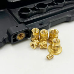 Insert Nut M2 M3 M4 M5 M6 M8 Brass Hot Melt Knurled Flange Copper Nut Thread Heat Molding Injection Embedment T-type Nut Printer