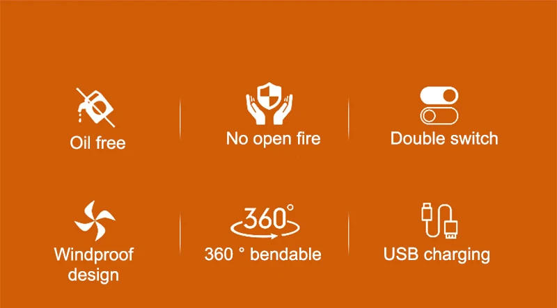 Description Picture 4 of itemKitchen USB Electric Arc Lighter Rechargeable Windproof BBQ Flameless Plasma Candle Long Lighters Hose Gas Stove Ignition Gun