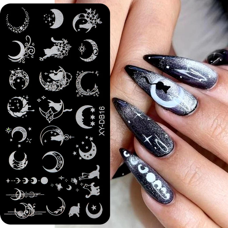 Description Picture 6 of itemFrench Stripe Line Nail Art Templates Stamping Plate Flowers Print Texture Gel Stainless Steel Printing Stencil Manicure Product