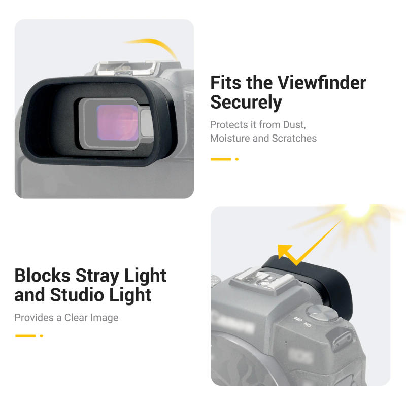 Description Picture 3 of itemEOS R8 RP Soft Silicone Eyecup Eyepiece Extended Camera Eye Cup Viewfinder Special Designed for Canon EOS R8 / RP Digital Camera