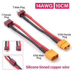 14AWG Silicone Cable Wire XT60 to T-Plug Male Female Extension Cable Adapter Connector For Lipo Battery RC Parts RC Drone Car