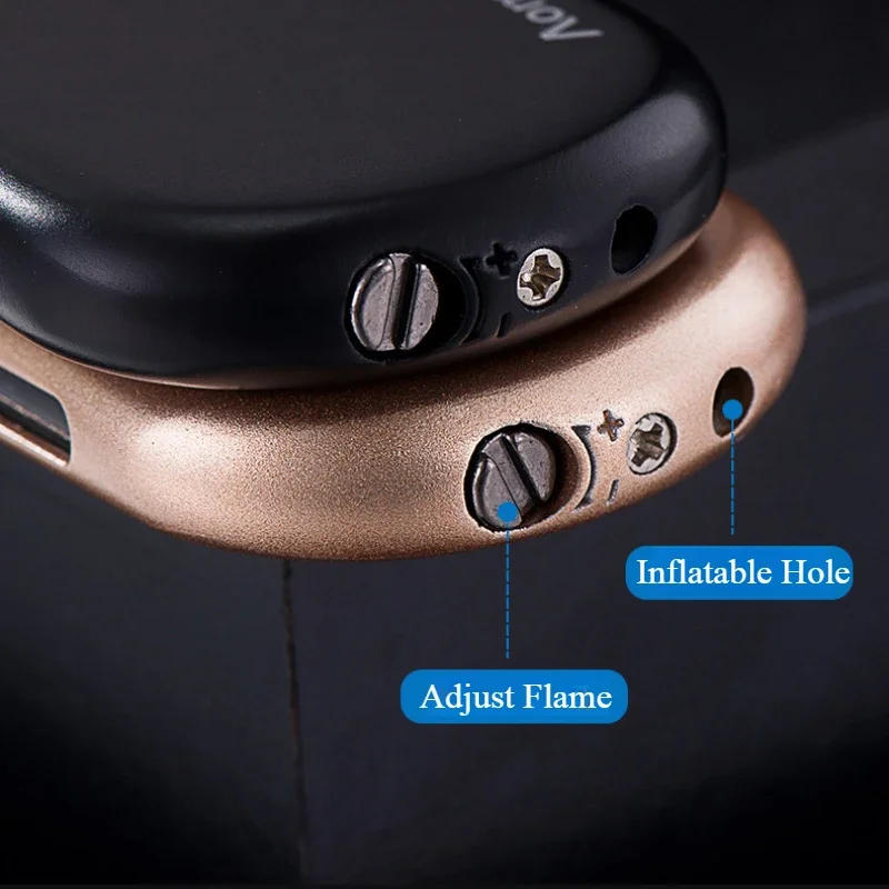 Description Picture 3 of itemNew Classic Pipe Slanted Fire Straight Rush Lighter Metal Windproof Inflatable Creative Cigarette Lighters & Smoking Accessories