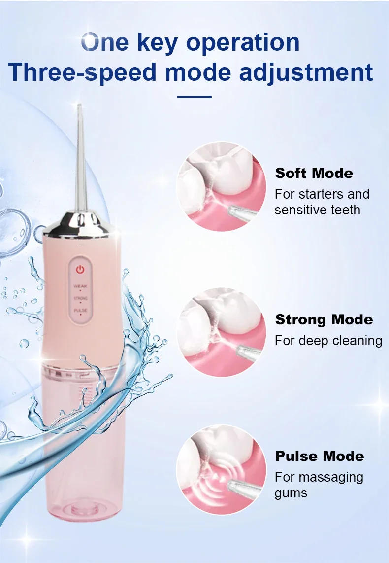 Description Picture 5 of itemNew Electric Portable Oral Irrigator Electric Floss Latest Bestop Water Pick Cordless Flosser Oral Irrigation