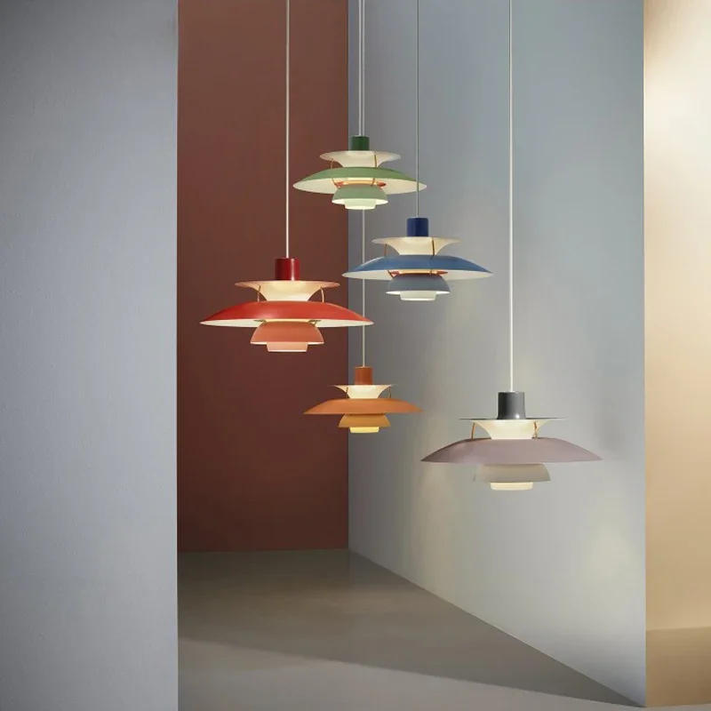 Description Picture 5 of itemDenmark Designer Pendant Light for Dining Room Table Bedroom LED Hanging Lamp Aluminium Flying Saucer Fixture Lustres Luminária