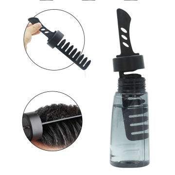 3 Pcs Comb Styling Gel Hair Wax Applicator Bottle Refillable Oil Conditioner Tool Plastic Container Man Men