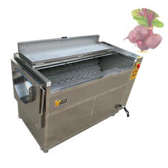 Professional Onion Peeling Pumpkin Potato Ginger Fruit Roller Washer Cleaner Vegetable Brush Washing Peeling Machine