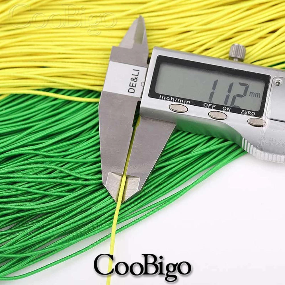 Description Picture 3 of item5 Meters 1mm 2mm 3mm Round Elastics Bungee Shock Cord Elastic Rope Rubber Band Strap String Cordon Shoelaces Sewing Accessories