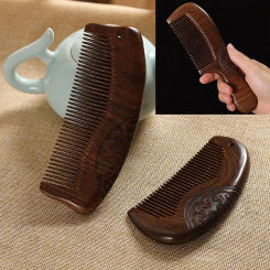 Anti-static Hair Comb Hair Brushing Head Massage Sandalwood Comb Delicate Handcrafted Hair Styling Tool
