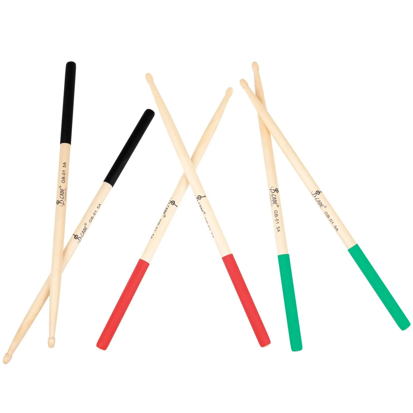 Description Picture 5 of itemSLADE 1 Pair 5A Maple Drumsticks Professional Wooden Percussion Accessories 5 Colors Drum Mallets Musical Instrument Parts