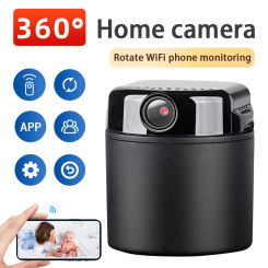 1080P Mini Wifi Camera Battery Operated Small Wireless Cam 360 Degree Horizontal Rotation Security System Mobile Phone Monitorin