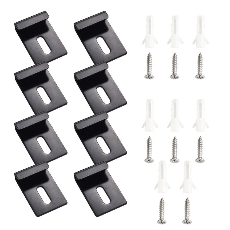 Description Picture 4 of itemSkidproof Glass Mounting Set Simple Glass Wall Mounting Solution Glass Clamps Secure Installation for Bathroom Glass