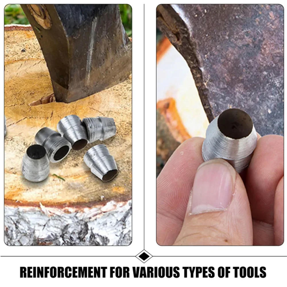 Description Picture 5 of item10 Pcs New Axe Wedge Axe Metal Hammer Handle Splitting Installation Supplies For Reinforcing Round Tools