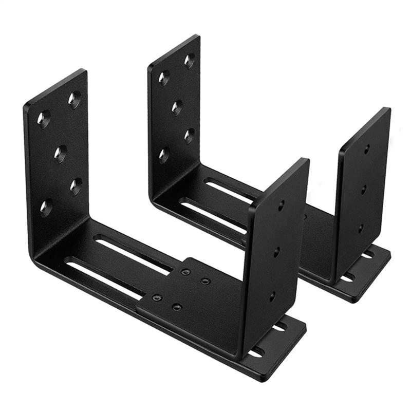 Description Picture 4 of item2Pcs Door Barrier Bracket Door Metal Bar Bracket Security Bar Holder for Garages Gate Door Brace Barn Door Reinforcement