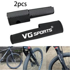 SPORTFUNSF 2pcs/set VG MTB Bicycle Frame Chain Protector Cycling Mountain Bike Stay Front Fork Protection Guard Protective Pads