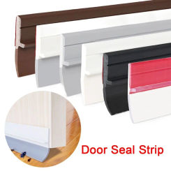 PVC Door Draft Stopper Soundproof Door Seal Strip Window Weather Stripping Anti Collision Weatherstrip Practical Home Hardware