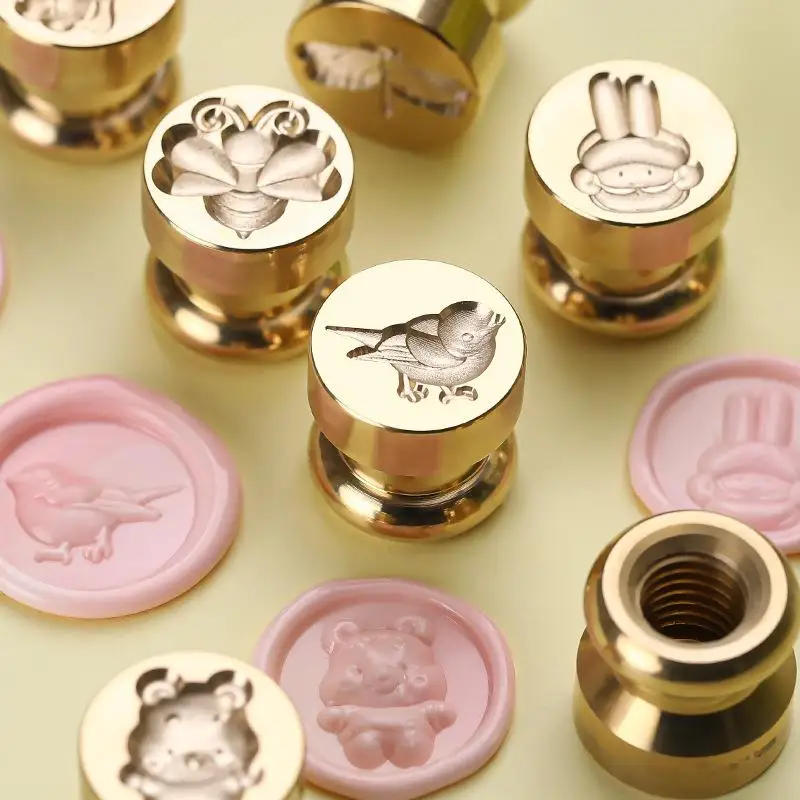 Description Picture 3 of itemSeal Wax Stamps Head 3D Carving Animal Pattern Brass Copper For DIY Scrapbooking Envelope Invitation Gifts Crafts Decoration