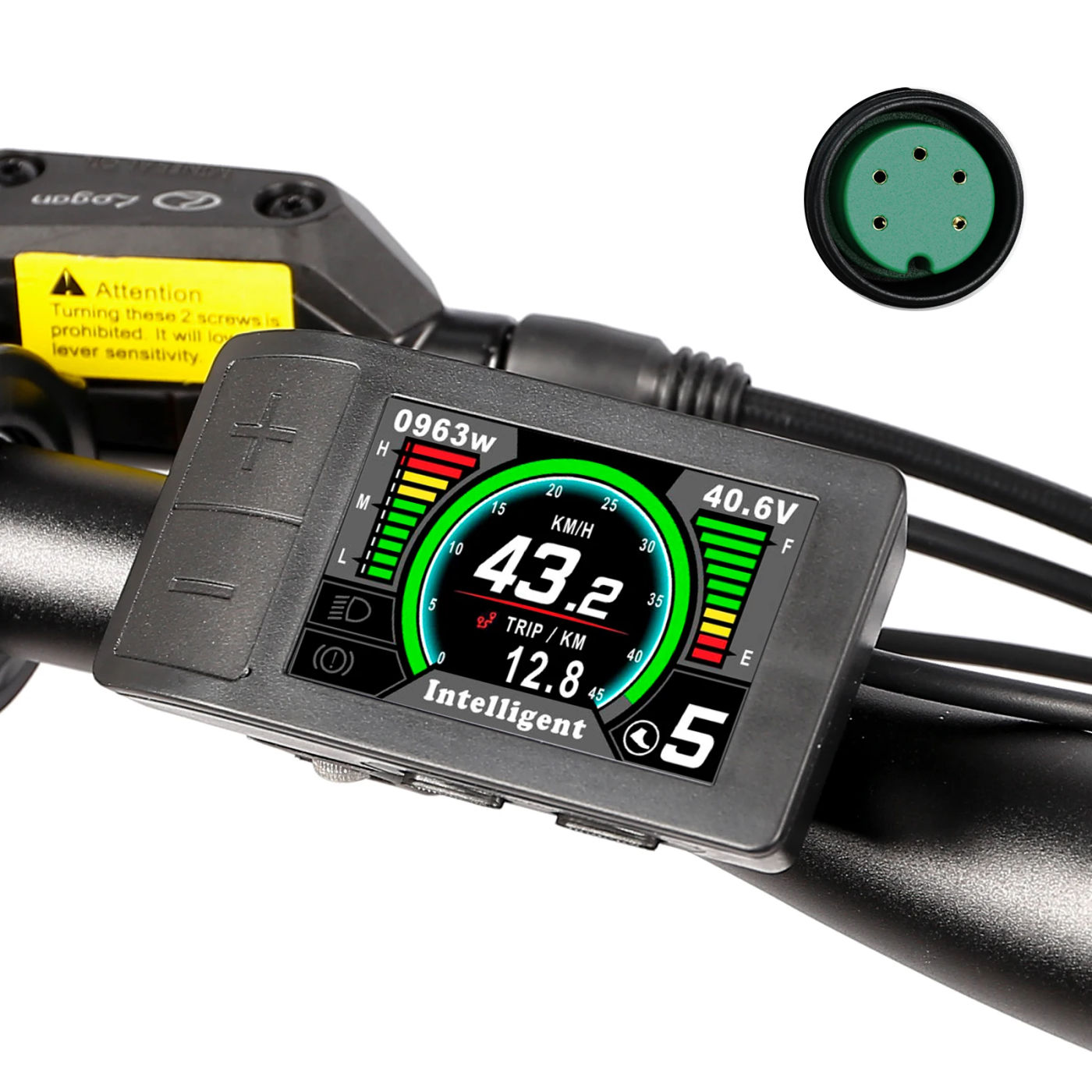 Description Picture 4 of item500C LCD Display 5PIN Ebike Screen Speedometer 24V 36V 48V Electric Bicycle Computer For BAFANG / SUTTO Motor Conversion Kit