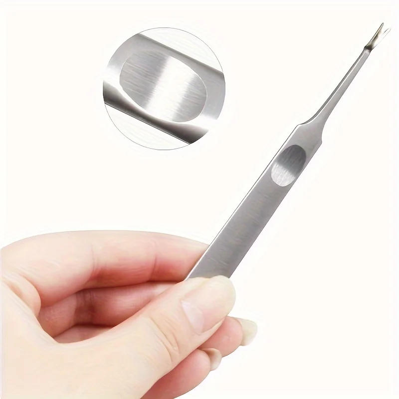 Description Picture 5 of itemCuticle Remover Dead Skin Pusher Surgical Grade Stainless Steel Nail Art Manicure Tools Scraper Nail Cleaner Trimmer