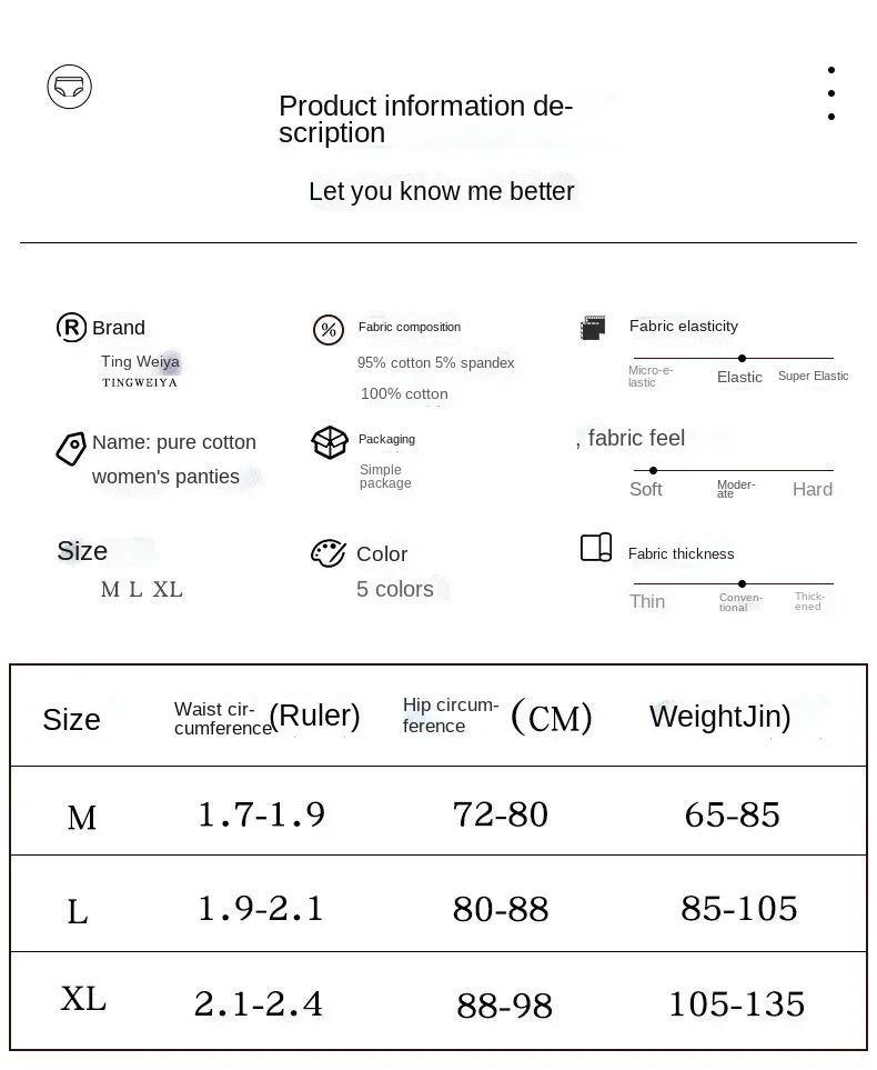 Description Picture 2 of itemSexy Lace Panties Women's Cotton Underwear Fashion Lovely Girl's Briefs Mid Waist Seamless Comfort Underpants Female Lingerie