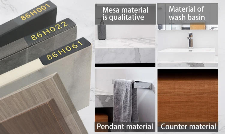 Description Picture 5 of itemPA luxury hotel furniture modern design cabinet mirror bathroom vanity