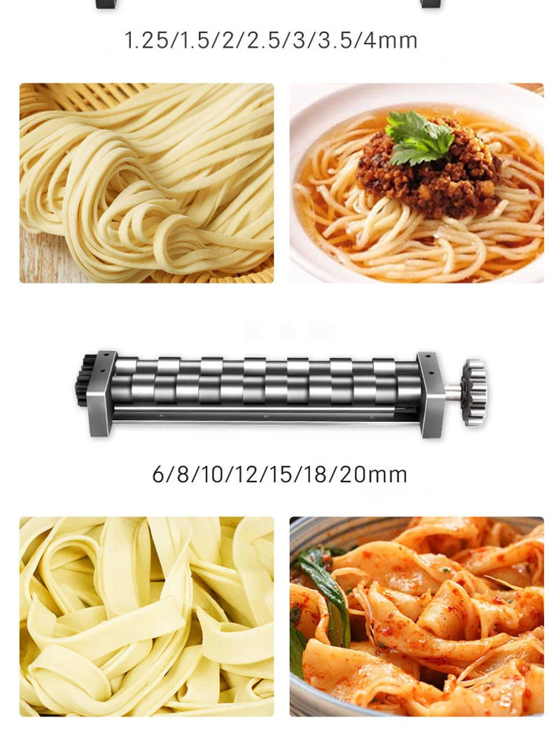 Description Picture 6 of itemElectric Dough Roller Stainless Steel Desktop Commercial Maker Noodle Pressing Machine Full-Automatic Dumpling Multifunctional