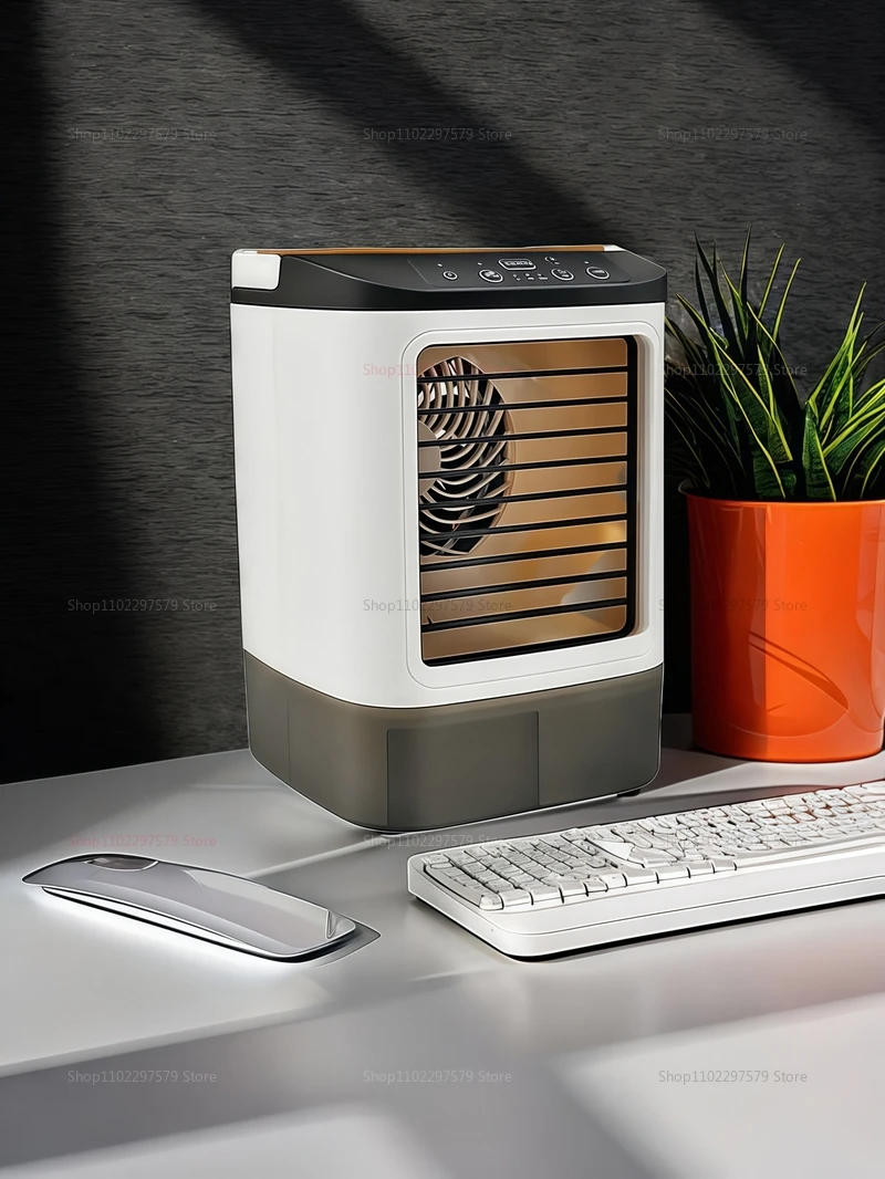 Description Picture 4 of itemMini Desktop Spray Fan Portable Home Office Quiet Air Cooler USB Humidifier Refrigeration Dorm Room Cooler Personal Use