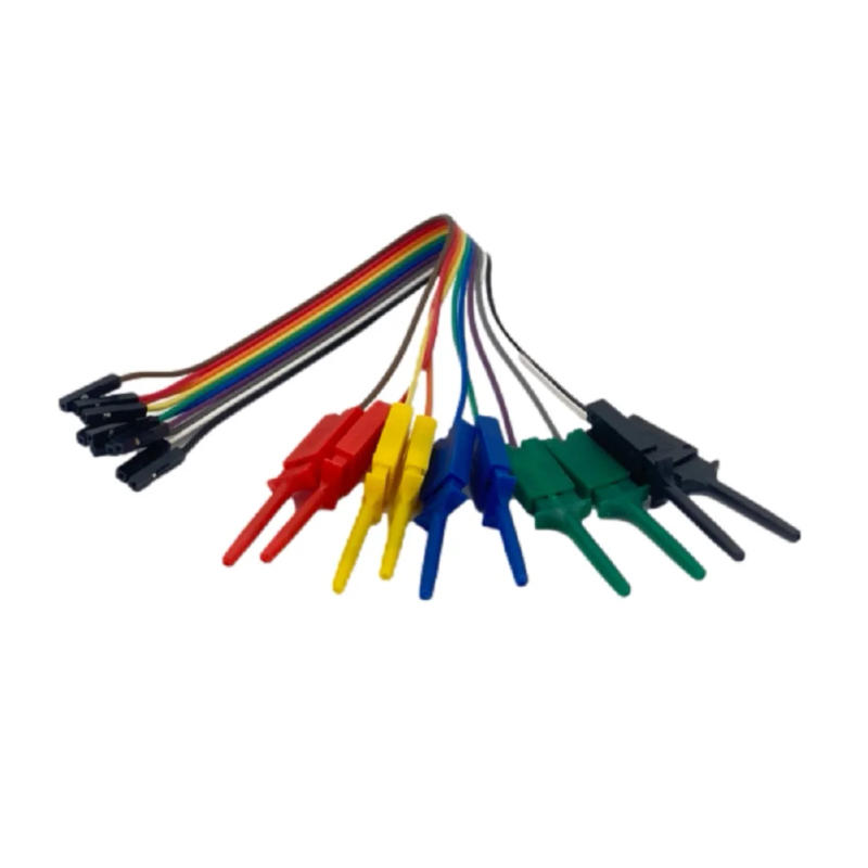 Description Picture 6 of item20cm 10 Pins Logic Analyzer Cable Test Lead Hook Cable Clamp 5Color Probe Testing Electrical Equipment High Efficiency