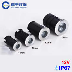 Waterproof IP67 1W 3W LED Underground Light 12V/24V Outdoor Ground Garden Path Floor Buried Yard Spot Landscape