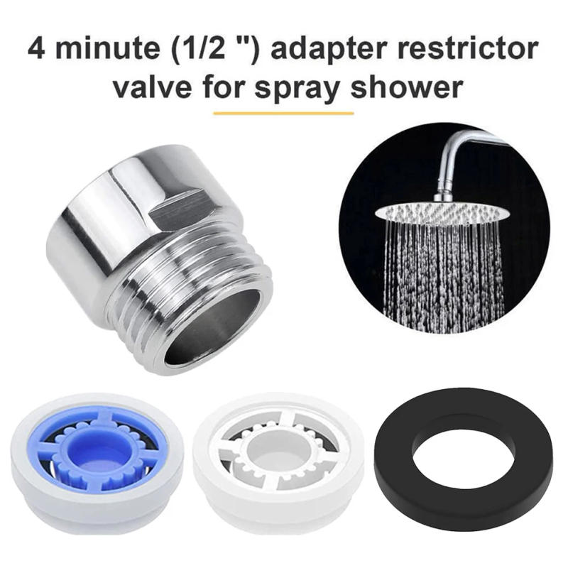 Description Picture 2 of itemShower Head Flow Control Valve Reducer Limiter Water Saving Device Hose Restrictor Regulator Bathroom Faucet Water-saving Plate