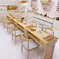 Wood Professional Manicure Table Dressing Luxury Makeup Nail Tech Table Headboards Mesa manicura Nail Salon Furniture LJ50MT