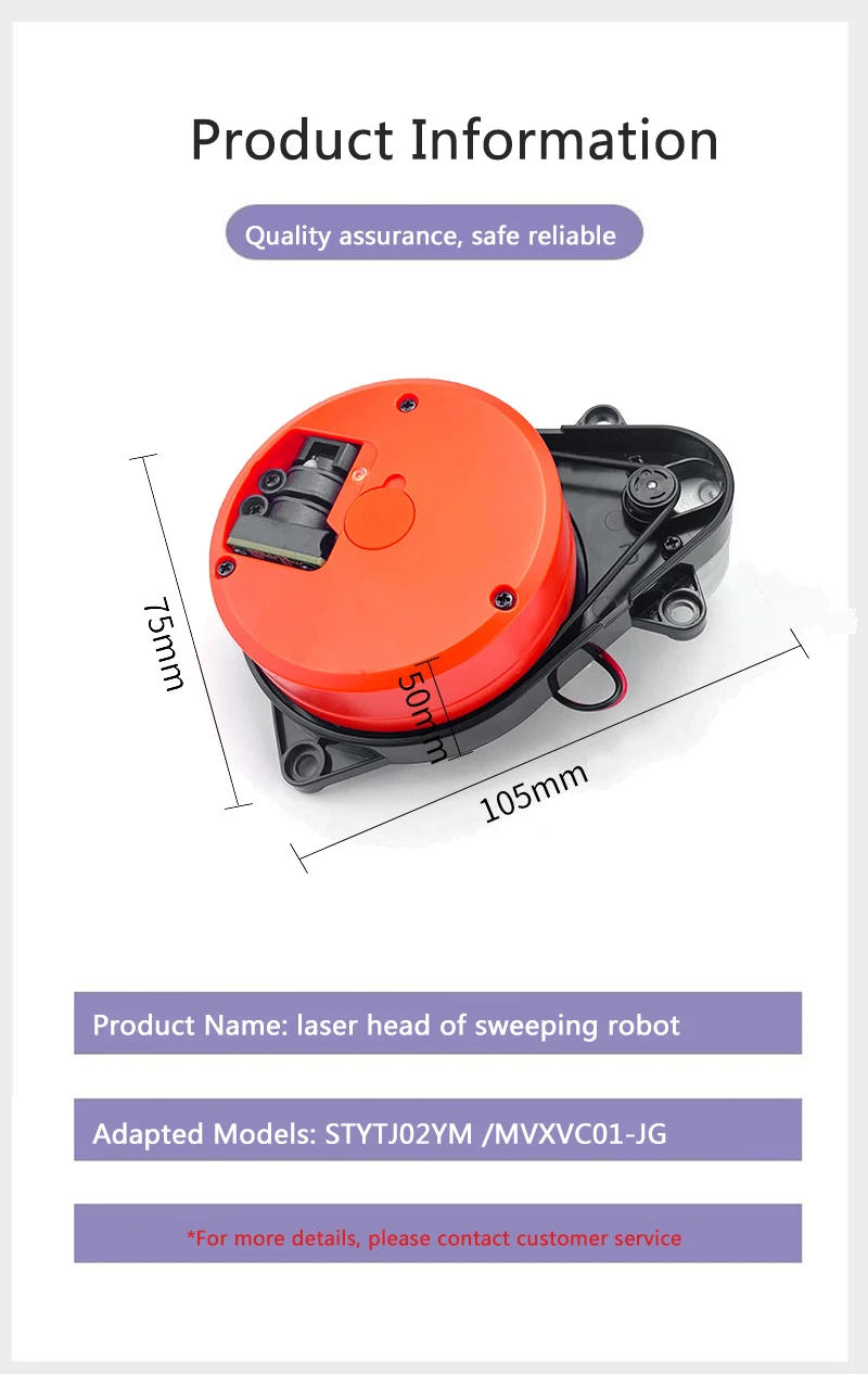 Description Picture 2 of itemLDS Sensor Laser Head Smart Home Parts Kit For Xiaomi Mi mop pro Sweep Robotic Vacuum Cleaner Accessories