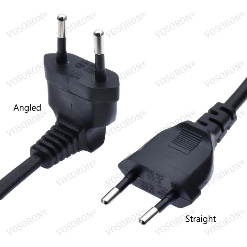 Description Picture 6 of itemEU Schuko CEE7/16 to IEC320 C7 Angle Converter Angle Extension Cable for Samsung Philips Sony LED TV Figure8 AC Power Cord 1m~5m