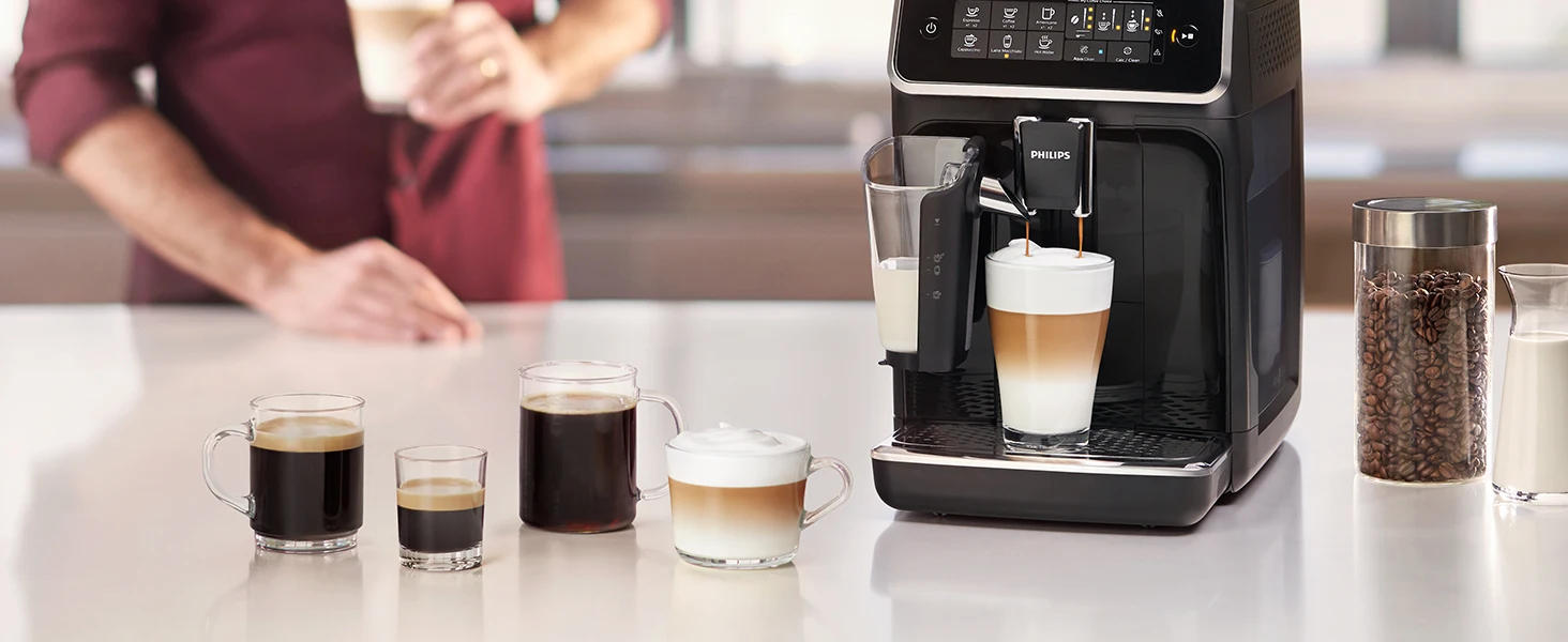 Description Picture 4 of itemSeries Fully Automatic Espresso Machine - LatteGo Milk System, 5 Coffee Varieties, Intuitive Touch Display