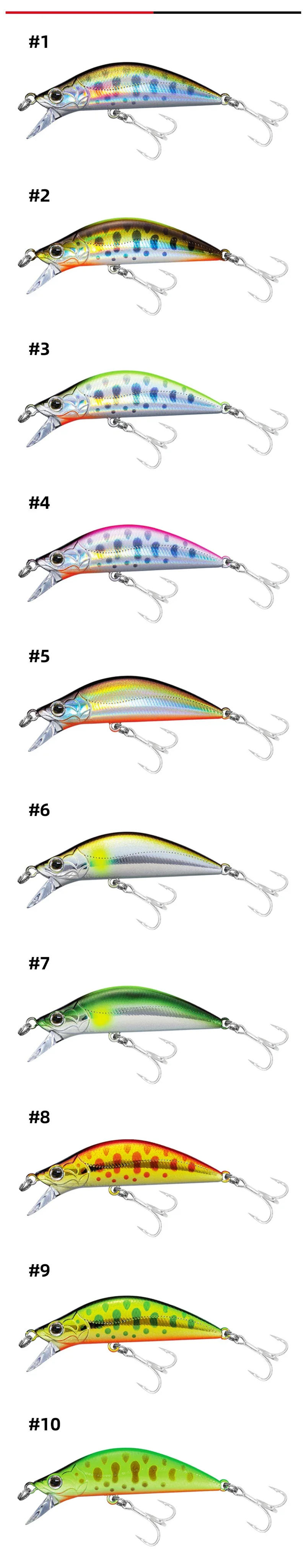 Description Picture 6 of itemMinnow Fishing Lure Laser Slow Mixed Set Wobblers Crankbaits Isca Artificial Hard Bait Carp Mini Fishing Lures Pesca Tackle