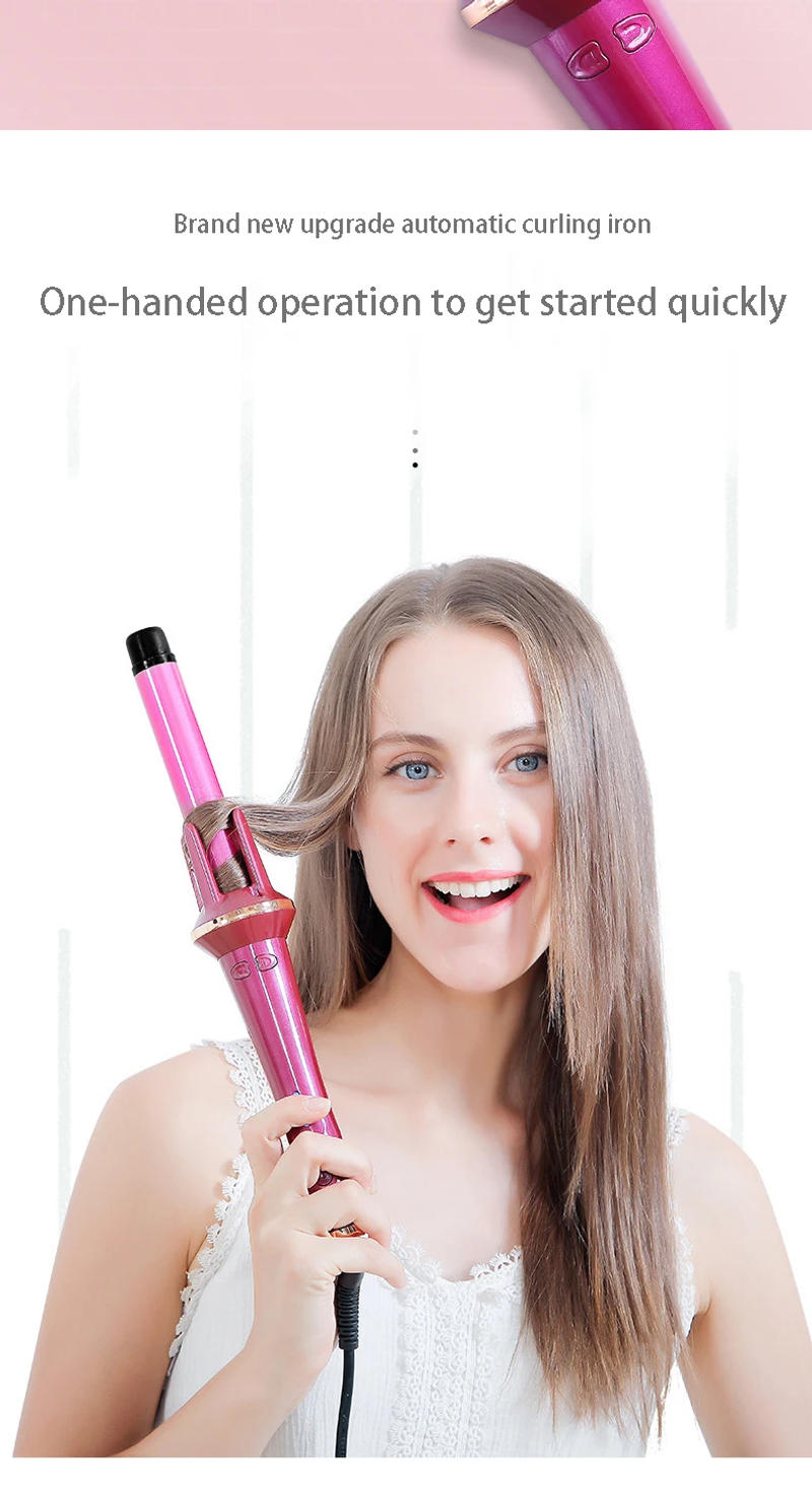 Description Picture 5 of itemAuto Rotating Hair Curler Electric Automatic Curling Iron Professional Fast Heating Curling Iron Home Wave Hair Styling Tool