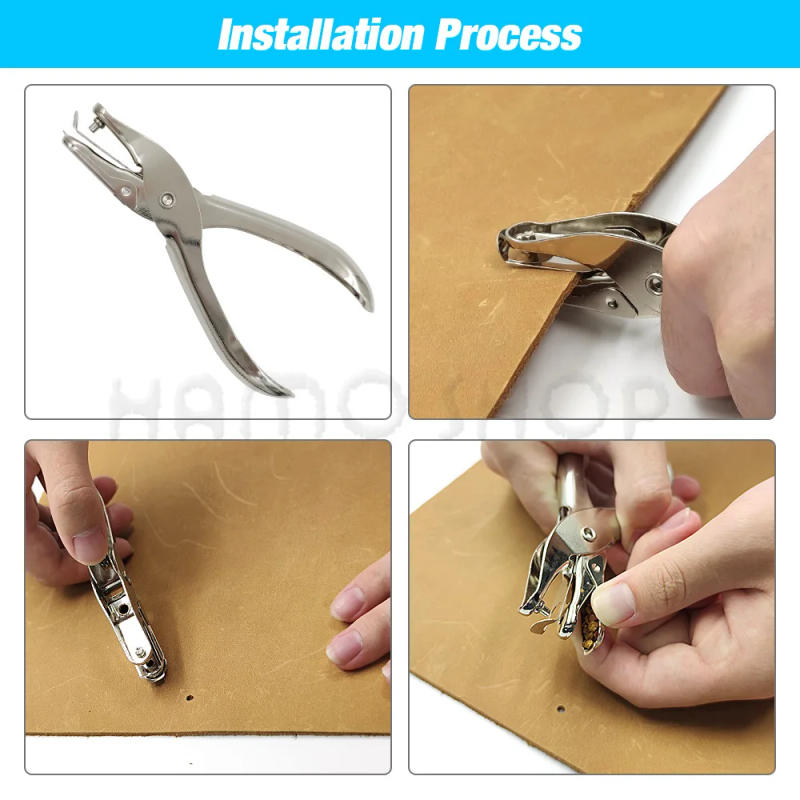 Description Picture 2 of itemMetal Double Cap Rivets Stud Round Nail Spike With Tool Kits For Leathercraft Repair Shoes Bag Belt Clothing Garment Accessories