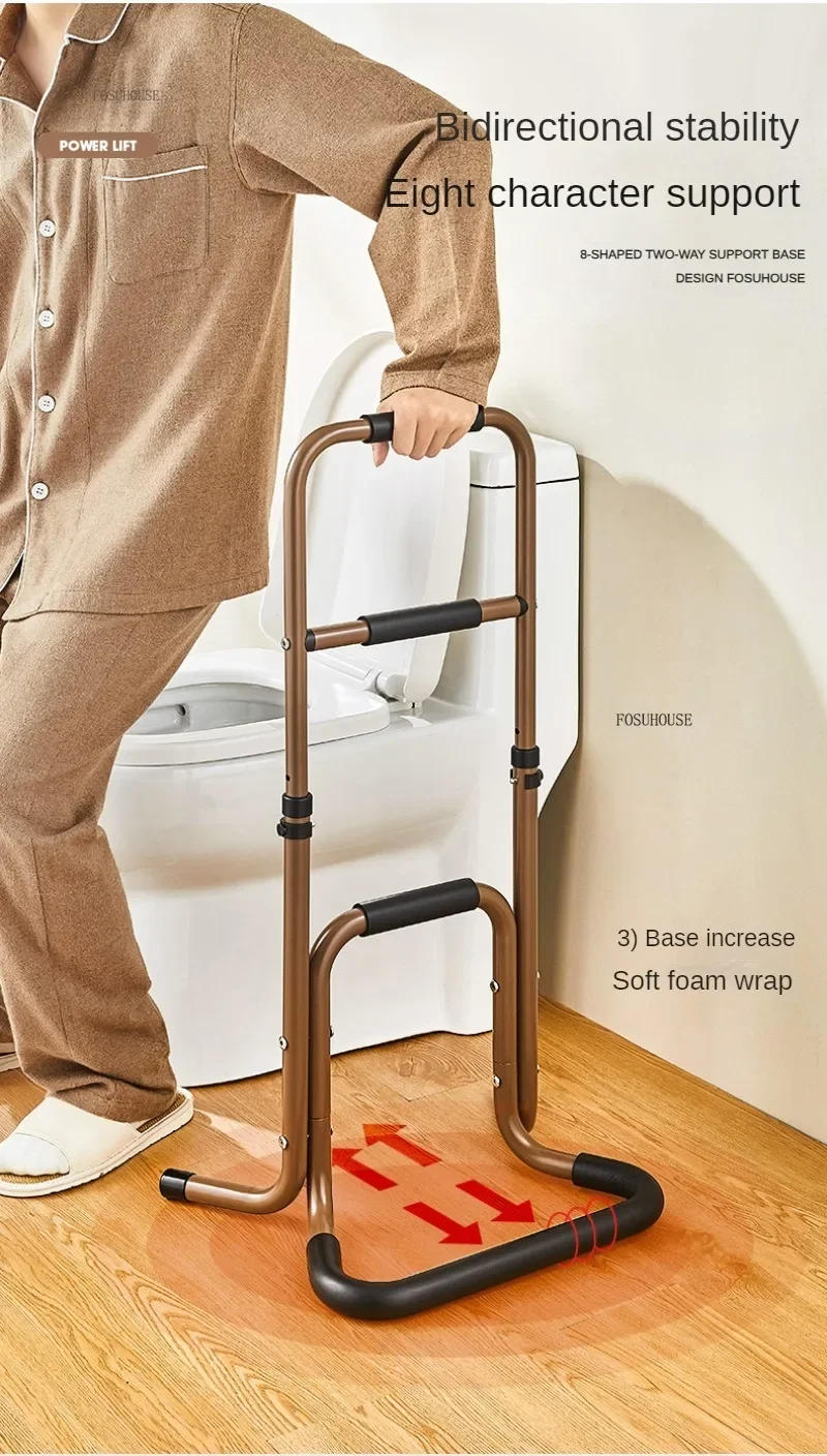 Description Picture 5 of itemBathroom Safety Stand Bed Handrails Bedside Railing Grab Bars Assist Device Toilet Auxiliary Grab Bars Disabled Accessories p