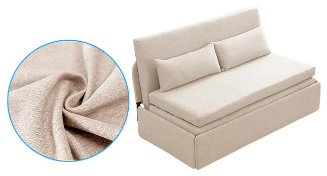 Description Picture 6 of itemSofa Bed, Queen Folding, Linen Convertible with Convertible Mattress, Double Folding Sofas Bed with 2 Cushions, Sofa Sleeper