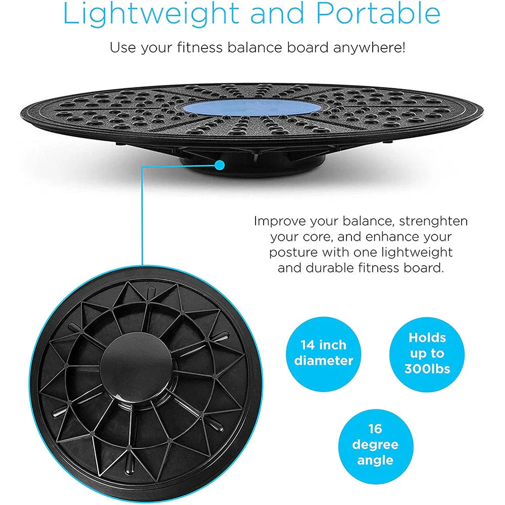 Description Picture 3 of itemYoga Balance Board Disc Round Waist Twister 360 Degree Rotation Exerciser Fitness Equipment Children Adult Waist Twisting Plate