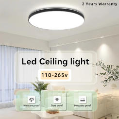 Led Ceiling Lamp Modern Chandelier 110V-265V Panel Lighting Fixture Dimmable RGB Lighting For Home Decor Kitchen Ceiling Light