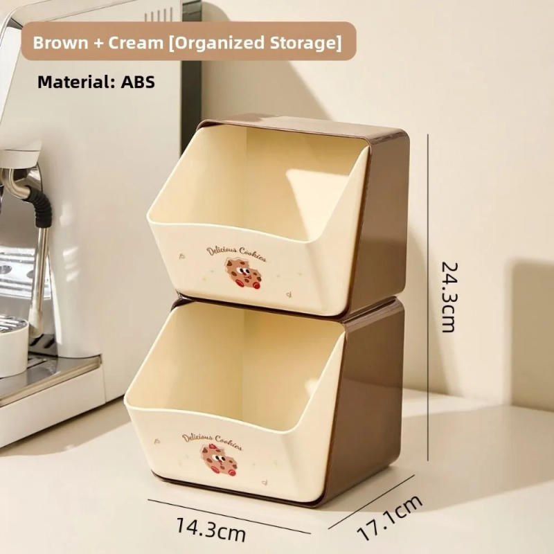 Description Picture 5 of itemCreative Tea Bag Storage Box Space Saving Stackable Cosmetic Drawer Rack Durable Large Capacity Coffee Capsule Storage Shelf
