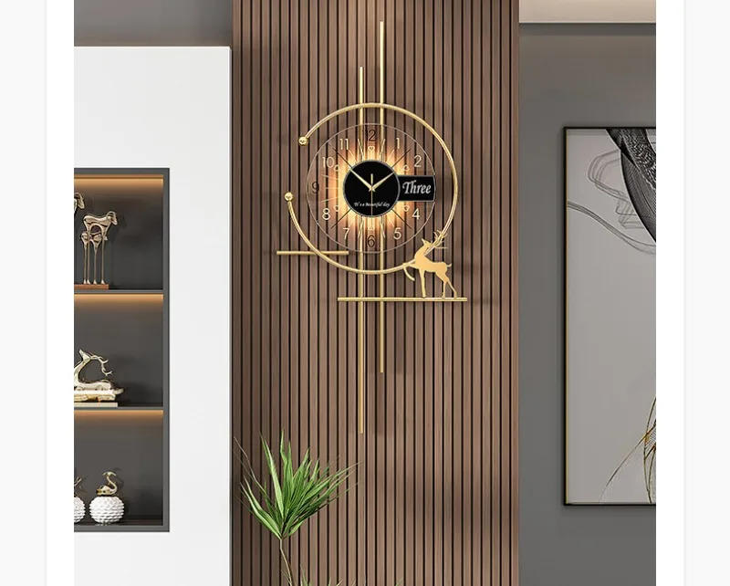 Description Picture 4 of itemModern Wall Clock Noiseless Living Room Bedroom Wall Clocks Luxury Design Large Size Clocks Nordic Minimalist Home Decoration