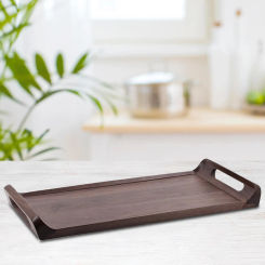 Serving Tray Dessert Tray Multipurpose Decorative Tray Tray with Handle for Cabinet Bathroom Coffee Table Farmhouse Pantry