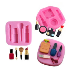 3D Lipstick and Makeup Tools Silicone Molds Cake Mold Sugar Clay Soap Makeup Chocolate Mold DIY Decoration Making Tools