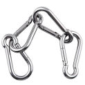 4Pcs M6 Spring Snap Hooks Heavy Duty Stainless Steel 304 Swing Set Accessories Fit For Gym,Camping,Traveling