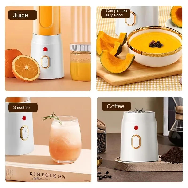 Description Picture 4 of itemElectric Blender Juicer USB Fast Rechargeable Mixer Fresh Fruit Grinder Portable Multifunction Cup Shakes Smoothie Maker