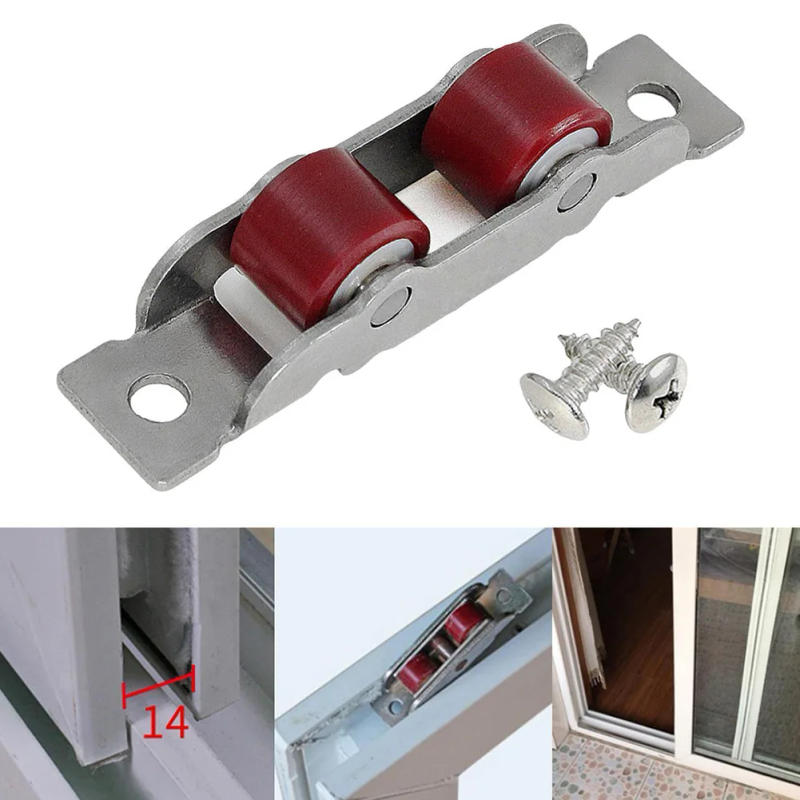 Description Picture 2 of itemDoor Hardware Door Sliding Roller Home Garden 1Pc Pulley Sliding Door Roller Runner Wheel Stainless Steel New Style