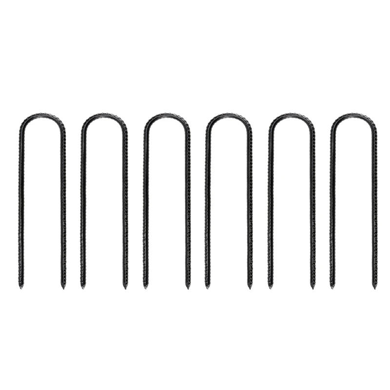 Description Picture 6 of item6pcs Hand Ground Tie Steel Anchors Corrosion Resistant Steel Stakes for Garden