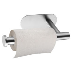 Stainless Steel Paper Towel Holder Self Adhesive Wall Mounted Hat Organizer Wall Mount Tissue Towel Holder for Bathroom Kitchen